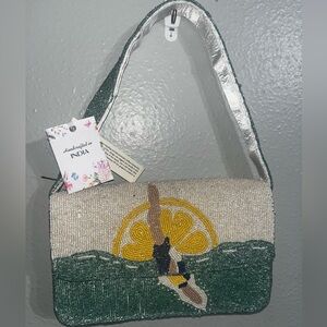 Handcrafted in India Shoulder Bag Purse NWT Read Details